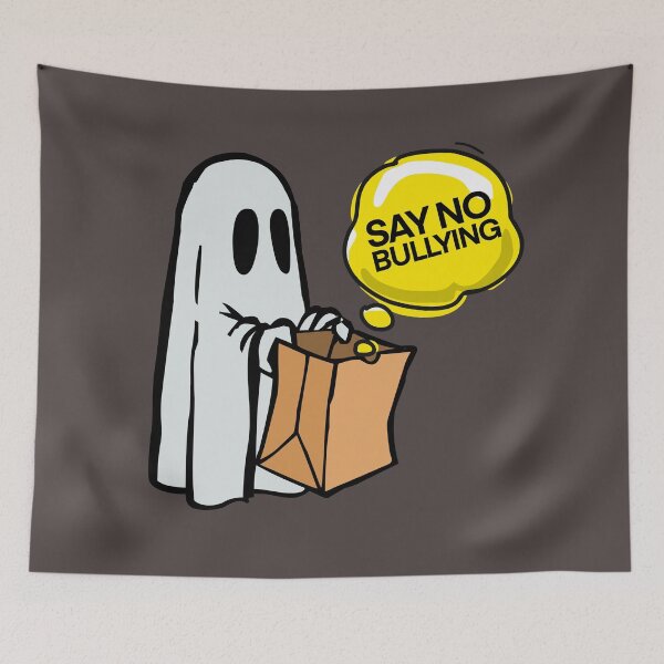 Item preview, Boo to bullying, Say no to bullying, anti bullying awareness ghost illustration.  designed and sold by Giovanni-c.