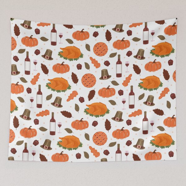 Item preview, Thanksgiving day autumn seamless pattern designed and sold by Akimatax ✯✯✯✯✯.