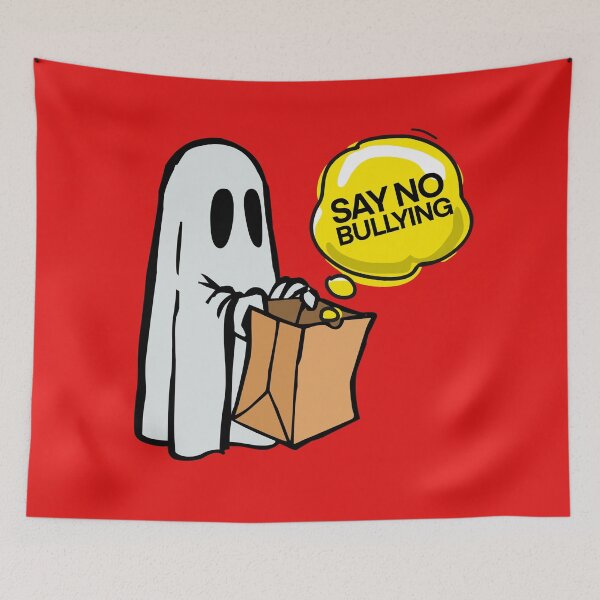 Item preview, Boo to bullying, Say no to bullying, anti bullying awareness ghost illustration.  designed and sold by Giovanni-c.