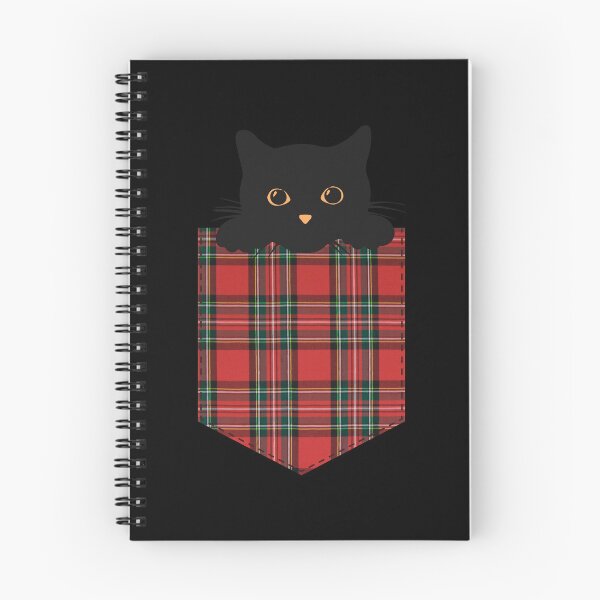 Item preview, Black cat in red pocket designed and sold by AnnaEleCreate.