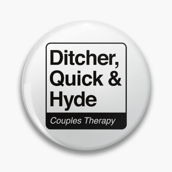 Item preview, Ditcher, Quick & Hyde - Couples Therapy - black print for light items designed and sold by robimerch.