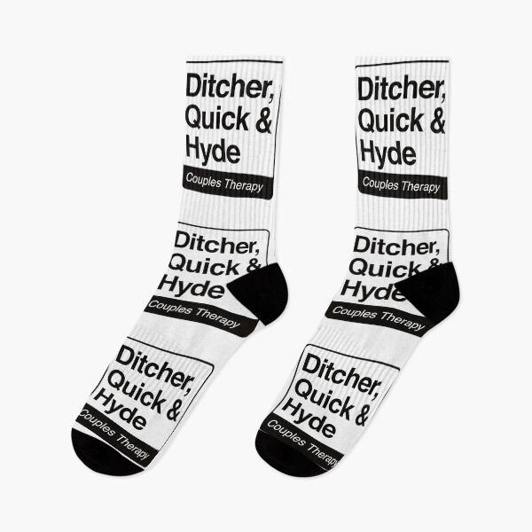 Item preview, Ditcher, Quick & Hyde - Couples Therapy - black print for light items designed and sold by robimerch.