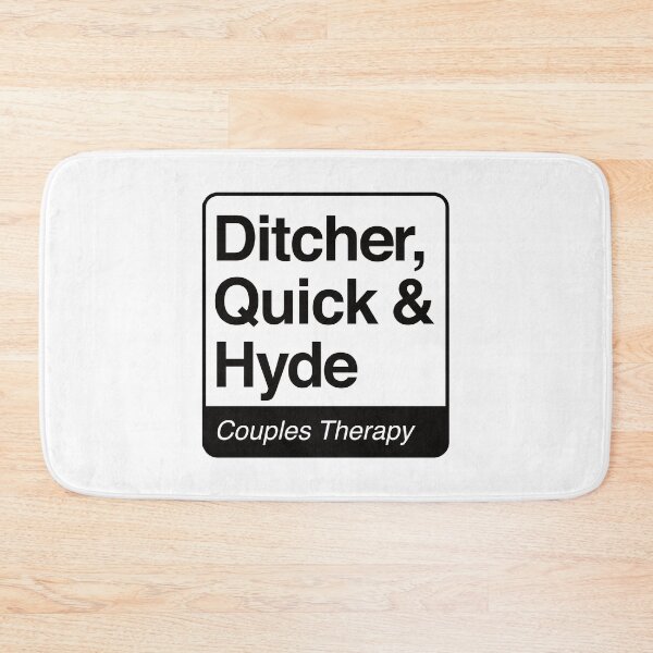 Item preview, Ditcher, Quick & Hyde - Couples Therapy - black print for light items designed and sold by robimerch.