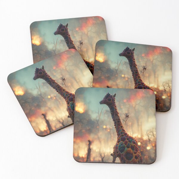 Item preview, A giraffe escaping from a cataclysm. designed and sold by Maniock.
