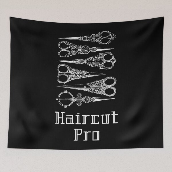 Item preview, 'Haircut Pro' Old Victorian Scissors - Artistic Designs for T-shirts, stickers and other accessories designed and sold by Ridiculam Toga.