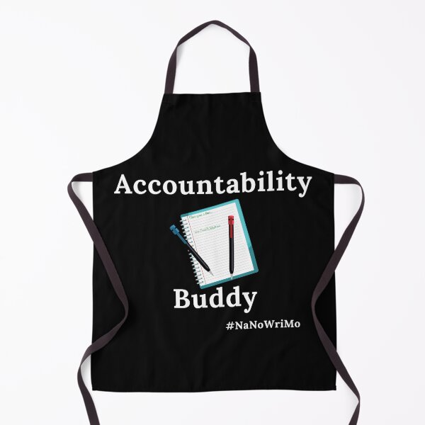 Item preview, Accountability Buddy NaNoWriMo - White Text designed and sold by TheKnightWriter.