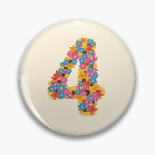 Item preview, Four / Number Four  /  4 / Numbers / Kindergarten / Preschool / Back To School designed and sold by Naglaa Store.