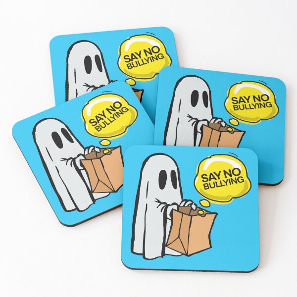 Item preview, Boo to bullying, Say no to bullying, anti bullying awareness ghost illustration.  designed and sold by Giovanni-c.