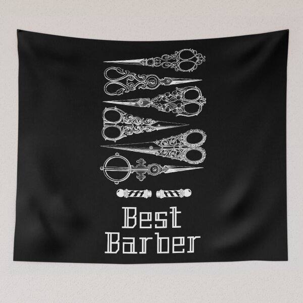 Item preview, 'Best Barber' Old Victorian Scissors - Artistic Designs for T-shirts, stickers and other accessories designed and sold by Ridiculam Toga.