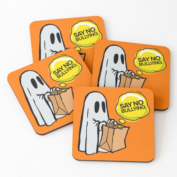 Item preview, Boo to bullying, Say no to bullying, anti bullying awareness ghost illustration.  designed and sold by Giovanni-c.
