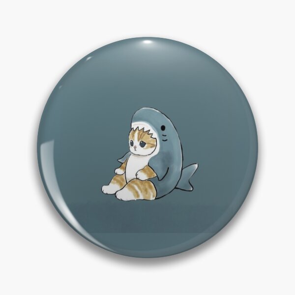 Item preview, cat in a shark costume  designed and sold by fudgecream.