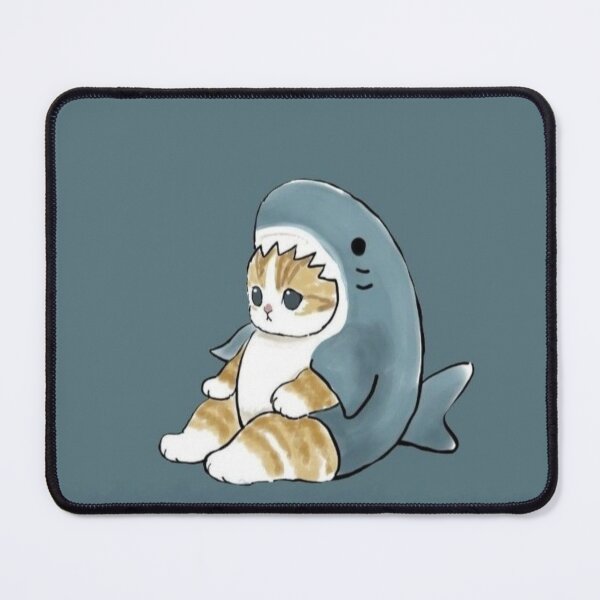 Item preview, cat in a shark costume  designed and sold by fudgecream.
