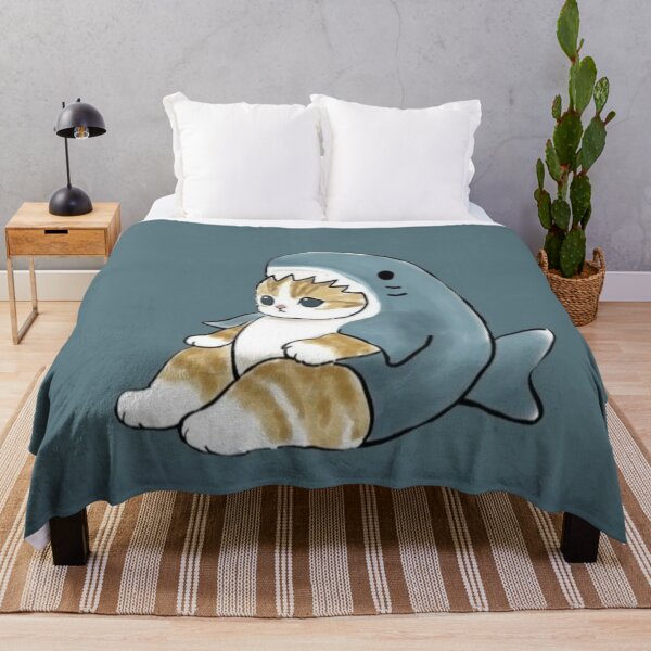 Item preview, cat in a shark costume  designed and sold by fudgecream.