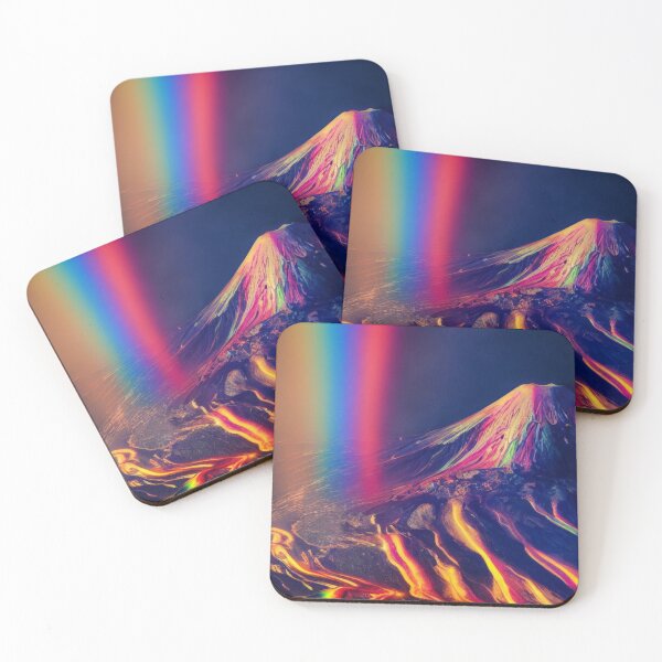 Item preview, Volcano spewing rainbow lava designed and sold by chatzous.