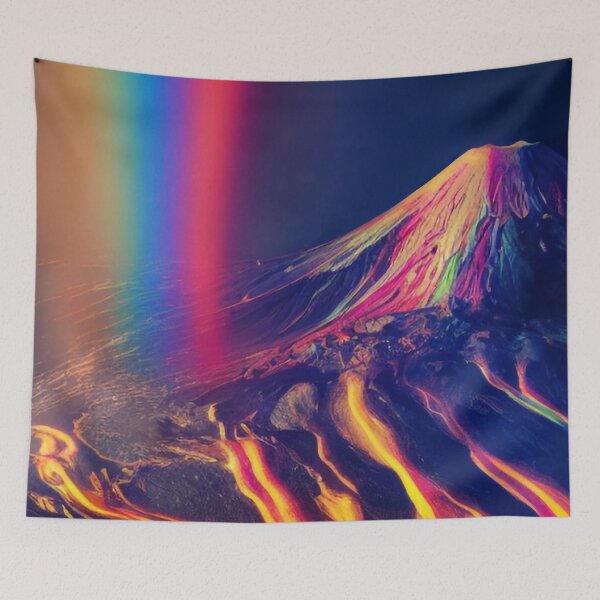 Item preview, Volcano spewing rainbow lava designed and sold by chatzous.