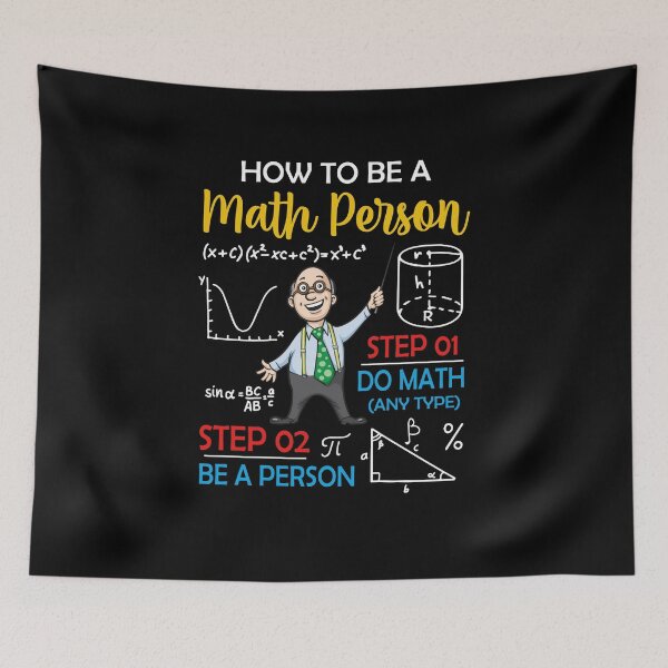 Item preview, How To Be A Math Person Is Do Math And Be A Person Funny Math Lovers designed and sold by huftyjurigan.