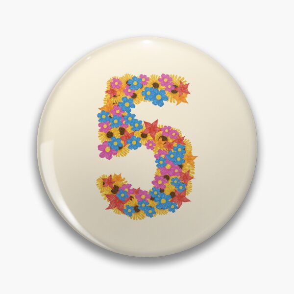 Item preview, Five / Number Five / 5 / Numbers / Kindergarten / Preschool / Back To School designed and sold by Naglaa Store.