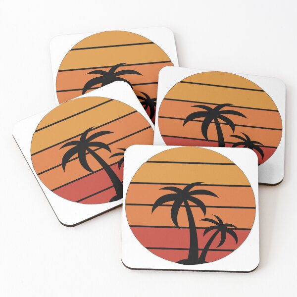 Item preview, Golden hour retro sunset beach view  designed and sold by Chitrakarii.