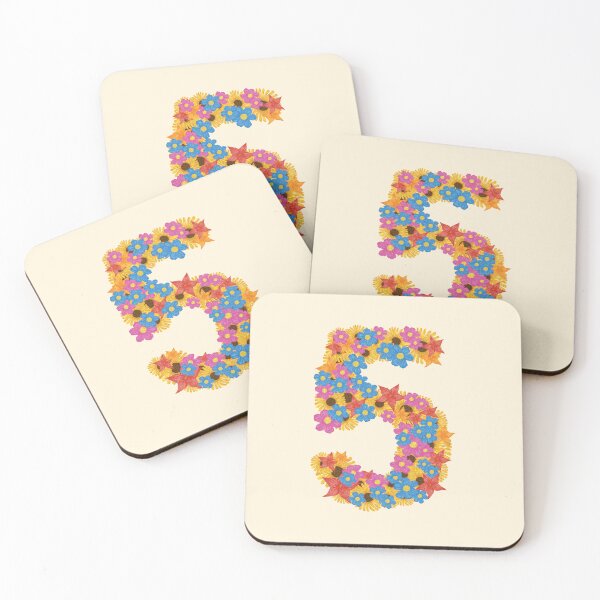 Item preview, Five / Number Five / 5 / Numbers / Kindergarten / Preschool / Back To School designed and sold by Naglaa Store.