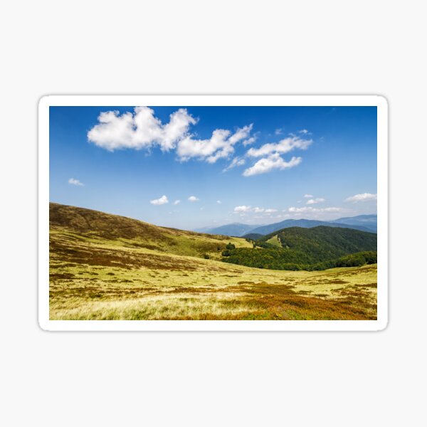 beautiful cloud over the hills Sticker