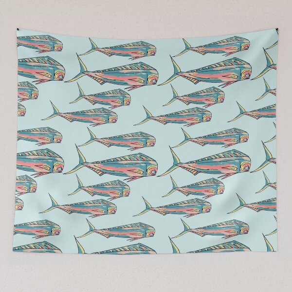 Item preview, Sea Blue - Mahi Run designed and sold by HueHausDesign.