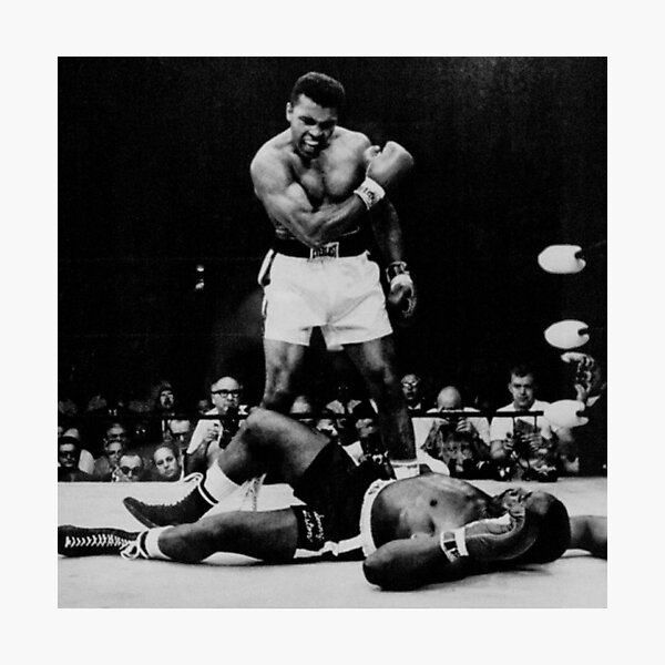 Muhammad Ali Knocks Out Sonny Liston Photographic Print