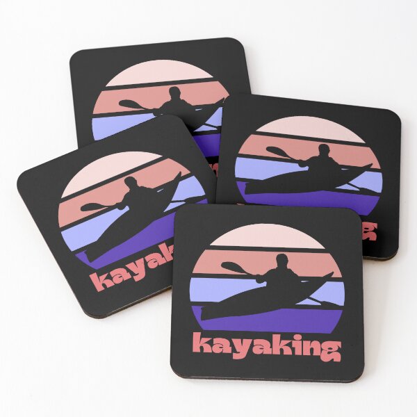 Item preview, Kayaking Man At Purple Sunset designed and sold by FlippySan.
