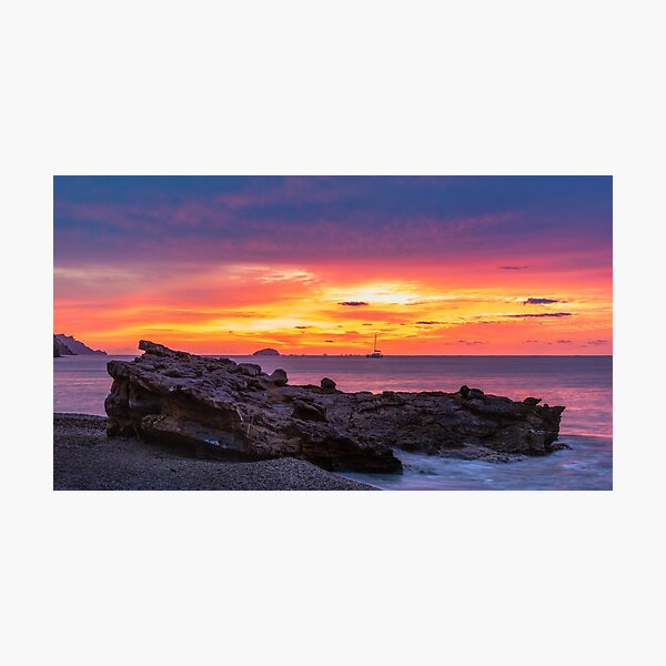 Behind the rock Photographic Print