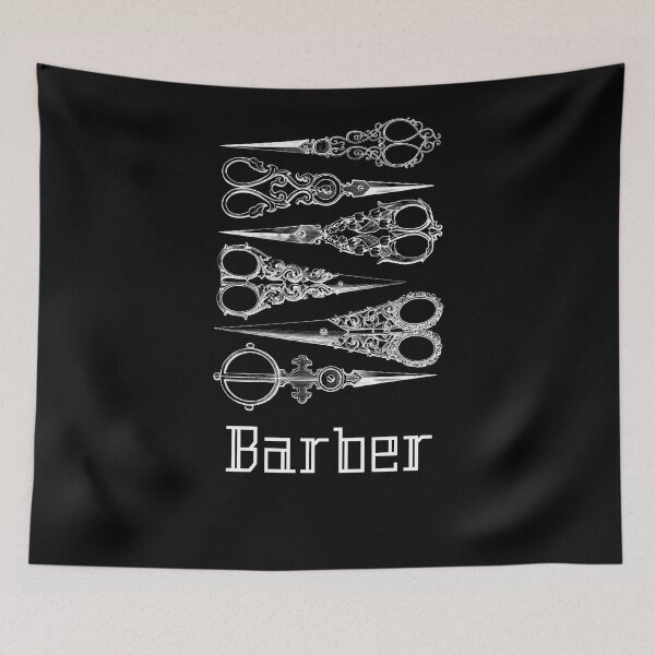 Item preview, 'Barber Hero' Old Victorian Scissors - Artistic Designs for T-shirts, stickers and other accessories designed and sold by Ridiculam Toga.
