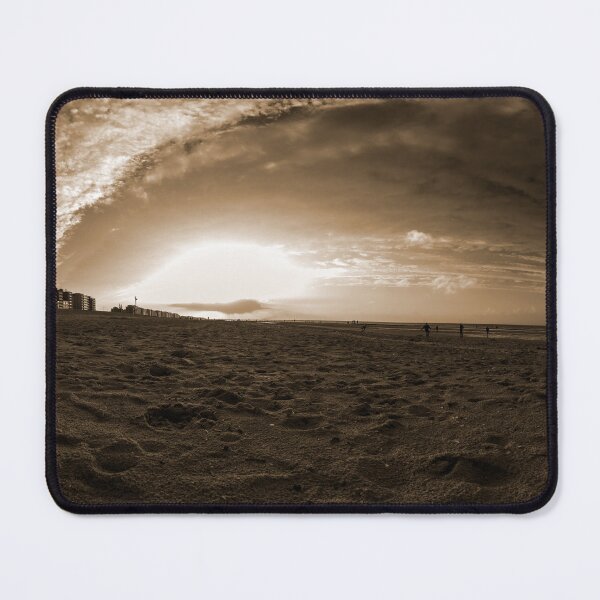 Item preview, autmunal sunset on beach in sepia designed and sold by FotoMahieu.