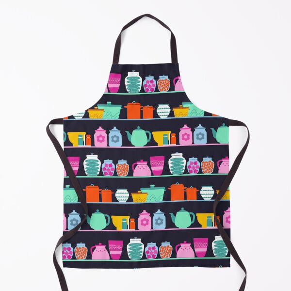 Item preview, Kitchenware on the shelf - navy pattern designed and sold by LaBelleMaison.