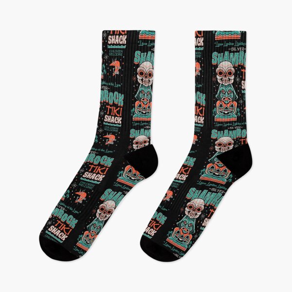 Item preview, Shamrock Tiki Shack - Creepy Cute Spooky Halloween - Vintage Surf T-Shirt designed and sold by Nemons.