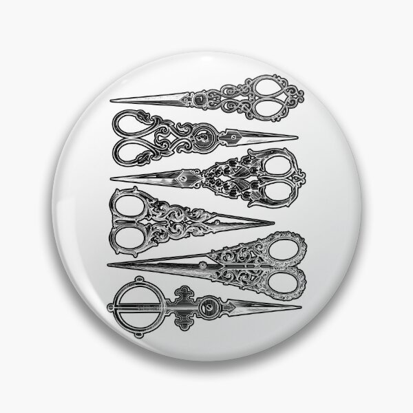 Item preview, Old Victorian Scissors - Artistic Designs for T-shirts, stickers and other accessories designed and sold by Ridiculam Toga.