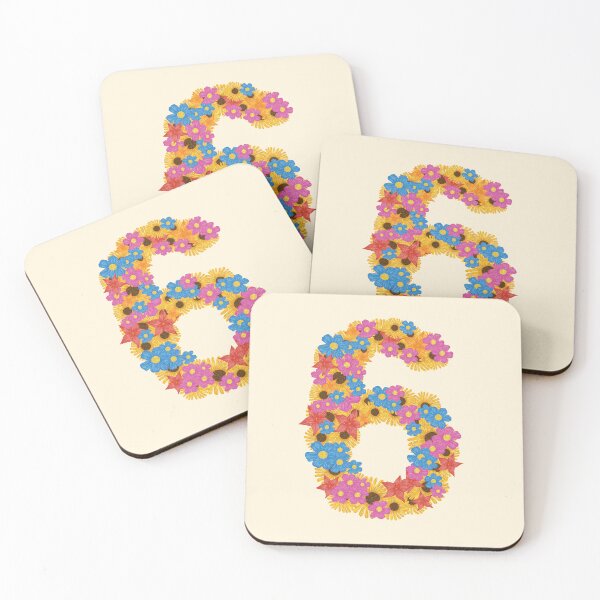 Item preview, Six / Number Six / 6 / Numbers / Kindergarten / Preschool / Back To School designed and sold by Naglaa Store.