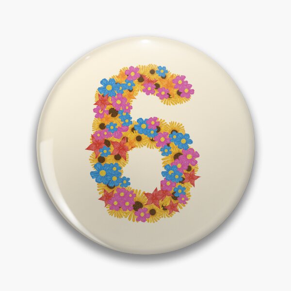 Item preview, Six / Number Six / 6 / Numbers / Kindergarten / Preschool / Back To School designed and sold by Naglaa Store.