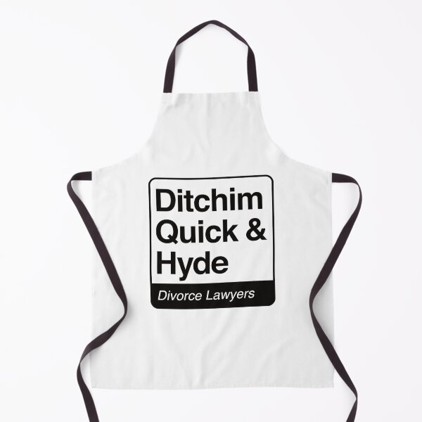 Item preview, Ditchim, Quick & Hyde - Divorce Lawyers - black print for light items designed and sold by robimerch.