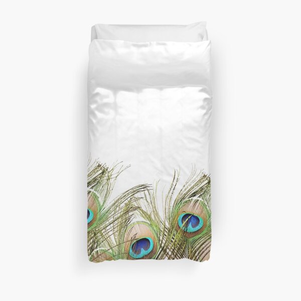 Peacock feather Duvet Cover