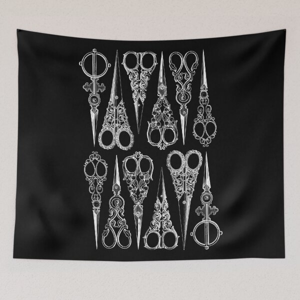Item preview, Old Victorian Scissors - Artistic Designs for T-shirts, stickers and other accessories designed and sold by Ridiculam Toga.