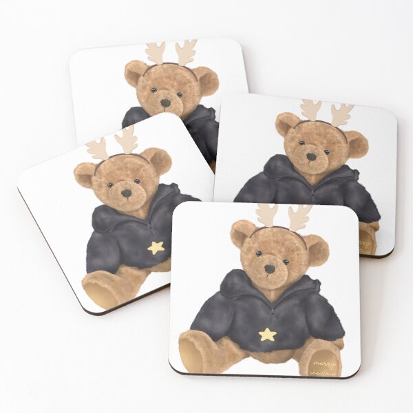 Item preview, Reindeer Christmas Teddy Bear designed and sold by NatsAnnArt.