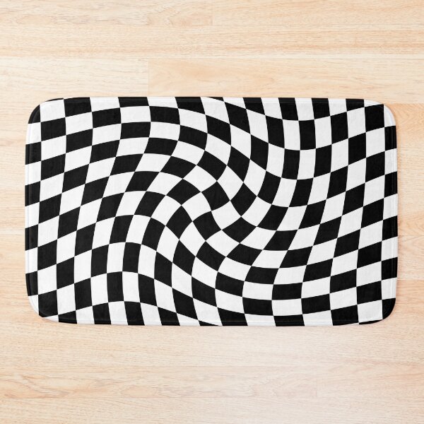 Item preview, Twisted Checkerboard - Black and White designed and sold by Ayoub14.
