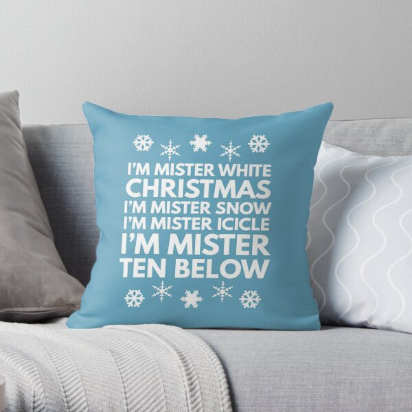 Multicolor Funny Line Worker Christmas Novelties Funny Electrical Line Worker Ugly Christmas Design Xmas Throw Pillow 16x16