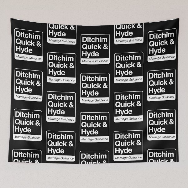Item preview, Ditchim, Quick & Hyde - Marriage Guidance - white print for dark items designed and sold by robimerch.