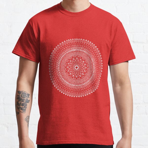 Thai Fusion Mandala | Red - By SimmyGhatt Classic T-Shirt