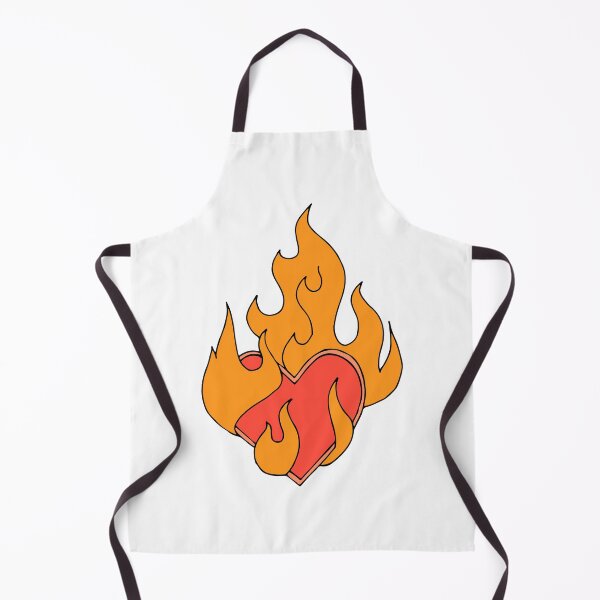 Item preview, Fire burning red heart designed and sold by Mansn.