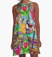 Patterns of the Stained Glass Window A-Line Dress