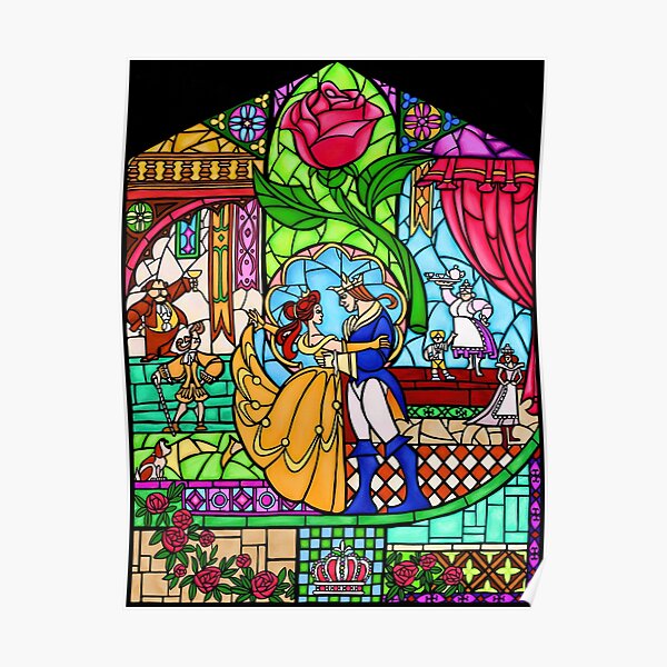 Beauty Beast Rose Posters Redbubble