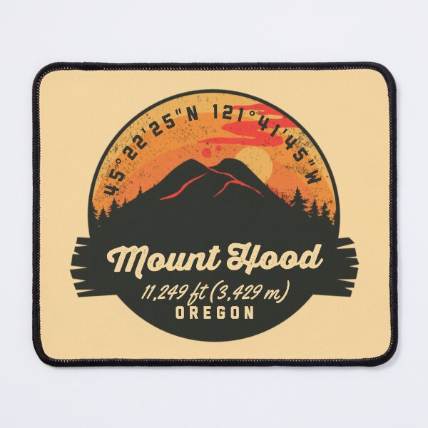 Item preview, Mount Hood Volcano Souvenir Badge Oregon designed and sold by mountainfad.