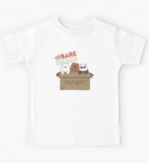 Wir nackten Bären Cartoon - Baby Bear Cubs Box - Grizz, Panda, Eisbär - mit Logo Kinder T-Shirt