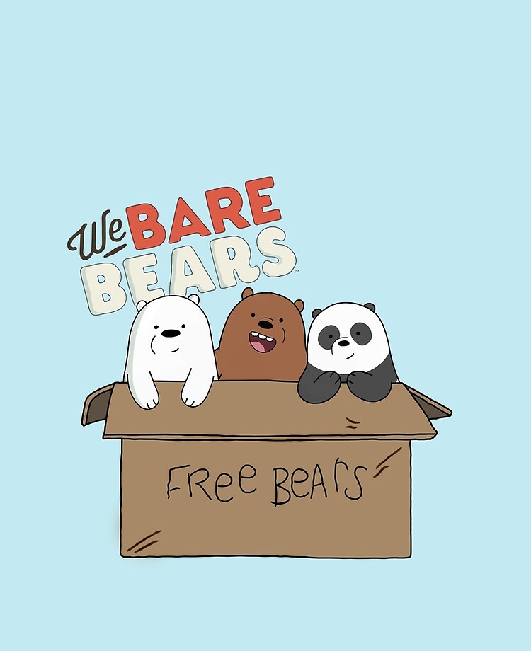 We Bare Bears Cartoon Baby Bear Cubs Box Grizz Panda Ice Bear With Logo Ipad Case Skin By Domcowles12 Redbubble