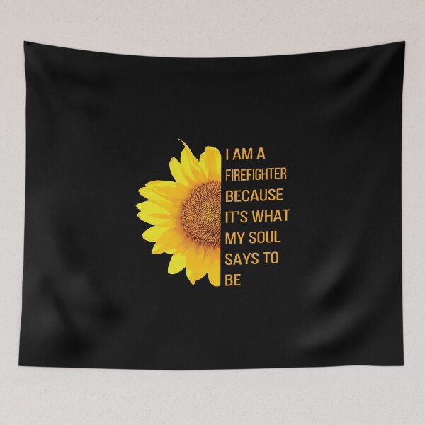 Item preview, I Am A Firefighter Because It's What My Soul Says To Be, Funny Firefighter Design designed and sold by LOGPRO.